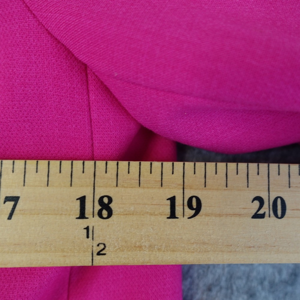 Maeve Anthropologie Blazer Womens 0 Hot Pink Double Breasted Jacket Career Bold - Picture 12 of 16